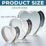 A Lifelong Connection Of Love - Family Personalized Custom 3D Crystal Heart Shaped - Mother's Day Gift For Mom, Daughter