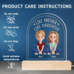 Home Is Wherever Mom Is - Family  Personalized Custom Shaped 3D LED Light - Mother's Day, Gift For Mom, Daughter