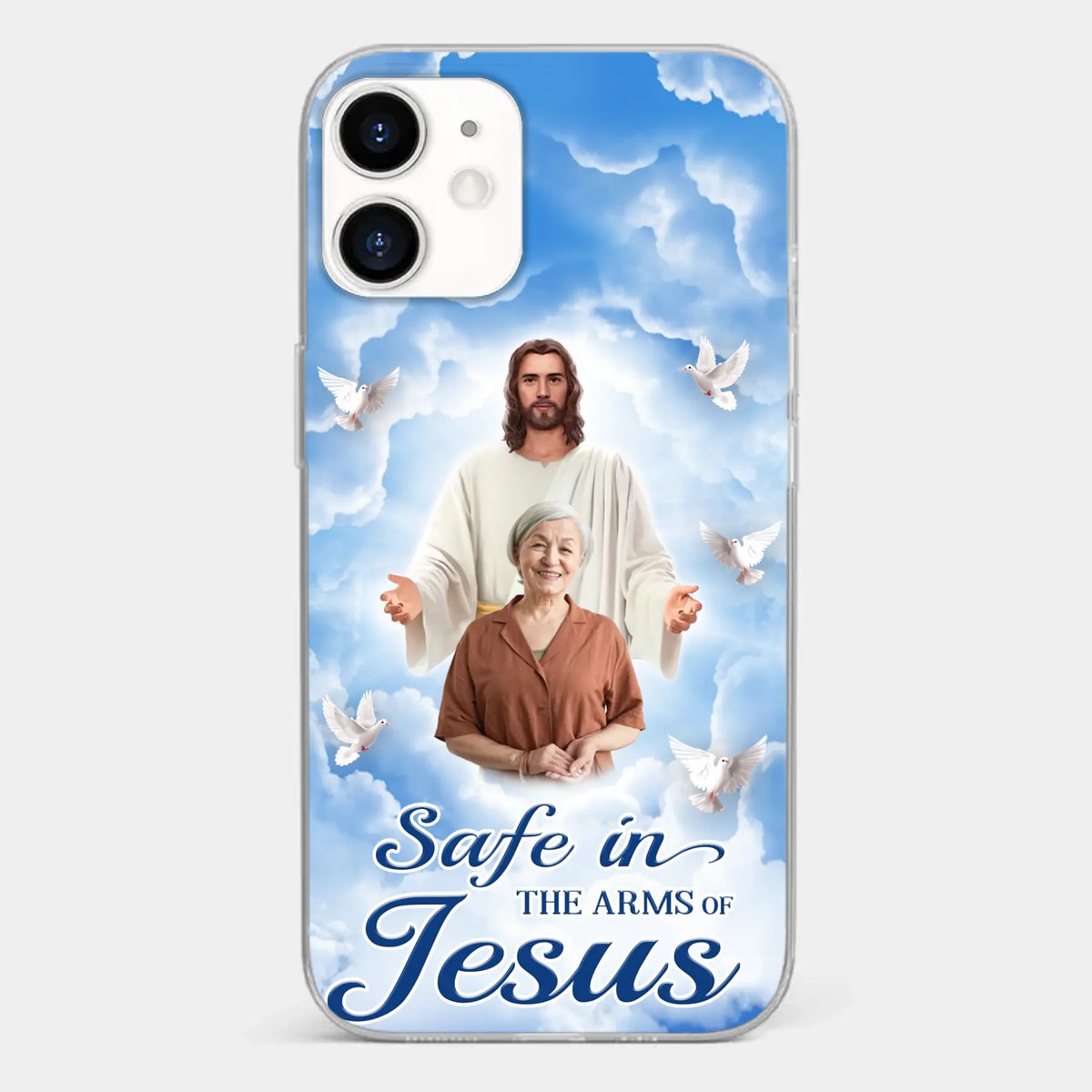 Custom Photo Beautiful As A Bright Shining Star - Memorial Personalized Custom Clear Phone Case - Sympathy Gift For Family Members