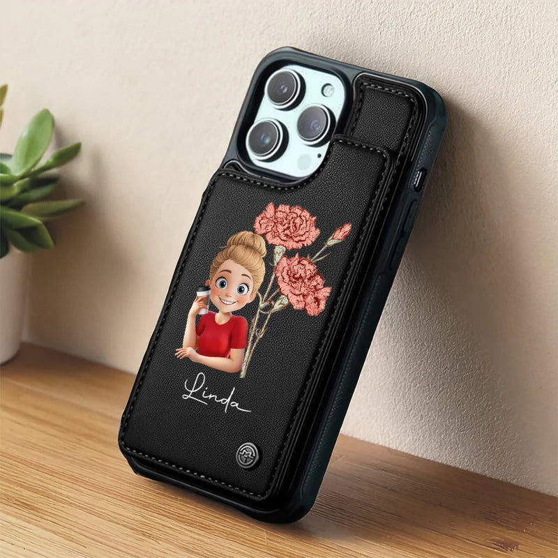 I Am My Own Biggest Hype Woman - Family Personalized Custom Leather Flip Wallet Phone Case - Gift For Yourself, Best Friends, Siblings, Family Members