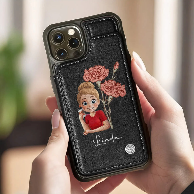 I Am My Own Biggest Hype Woman - Family Personalized Custom Leather Flip Wallet Phone Case - Gift For Yourself, Best Friends, Siblings, Family Members