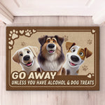 Humans Should Come With Treats - Dog & Cat Personalized Custom Home Decor Decorative Mat - House Warming Gift For Pet Owners, Pet Lovers