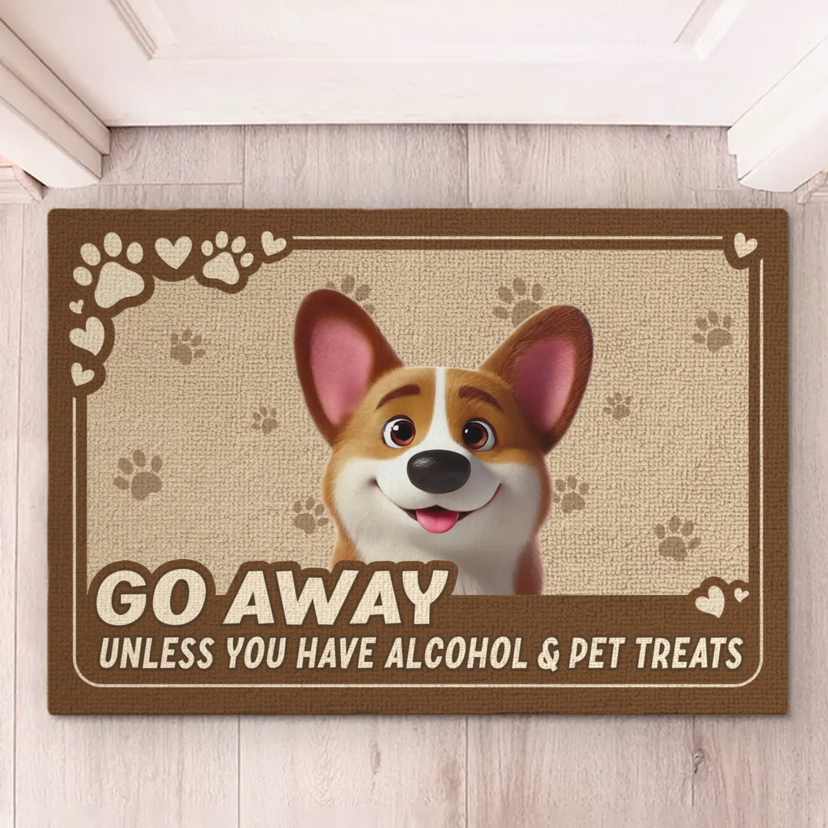 Humans Should Come With Treats - Dog & Cat Personalized Custom Home Decor Decorative Mat - House Warming Gift For Pet Owners, Pet Lovers