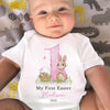 First Easter, Endless Cuddles - Family Personalized Custom Baby Onesie - Easter Gift For Baby Kids, Newborn Baby