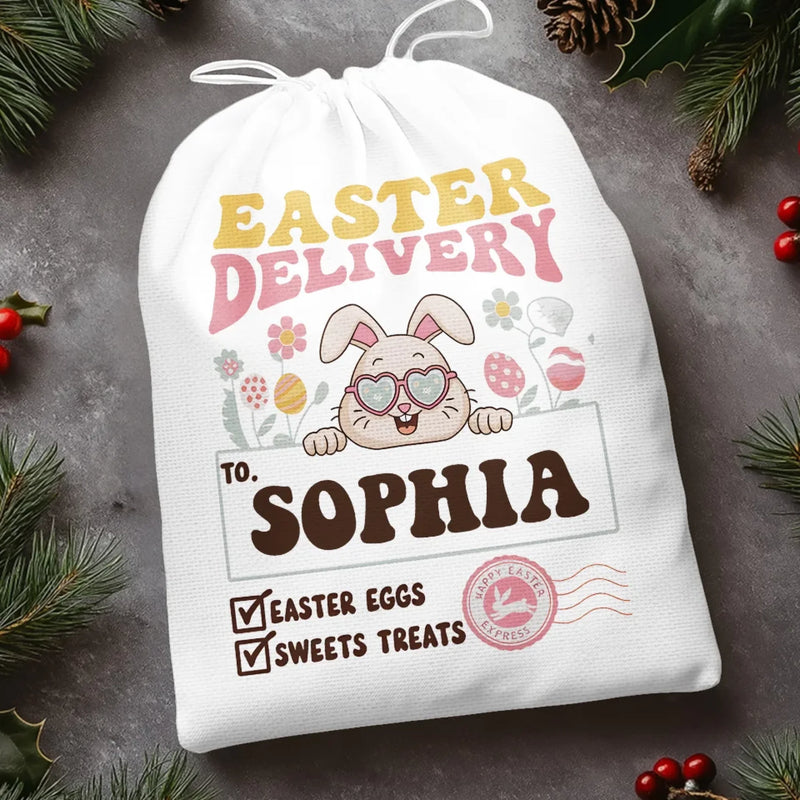 Easter Magic Begins With Sweet Surprises - Family Personalized Custom Favor Bag - Easter Gift For Family Members