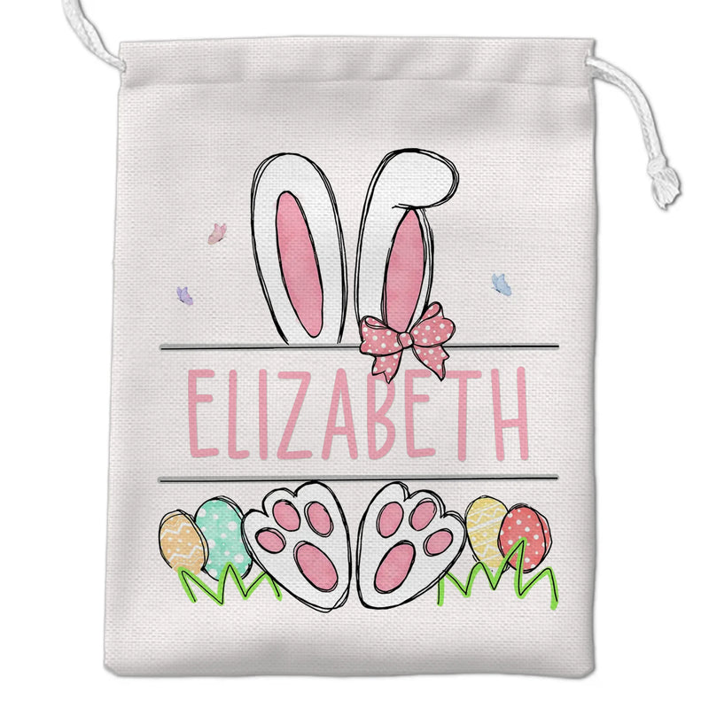 Hopping Into Easter With Love - Family Personalized Custom Favor Bag - Easter Gift For Family Members