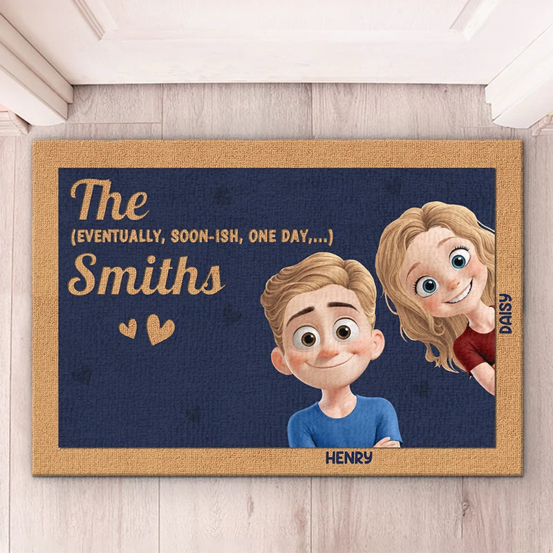 Love Is Our Endless Adventure - Couple Personalized Custom Home Decor Decorative Mat - House Warming Gift For Husband Wife, Anniversary