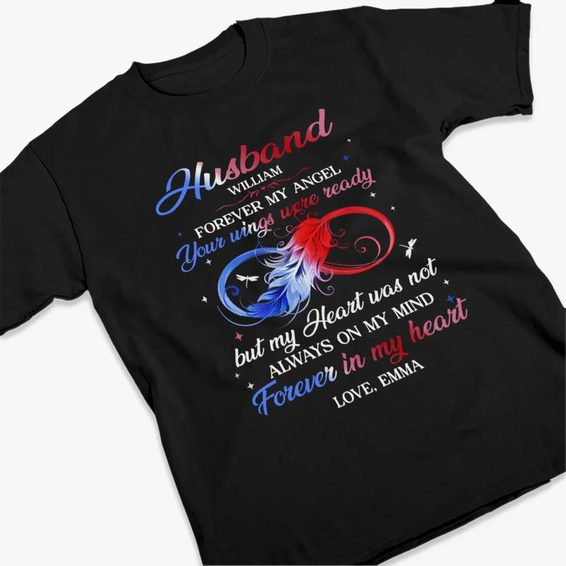 Forever My Angel - Memorial Personalized Custom Unisex T-shirt, Premium T-shirt, Hoodie - Sympathy Gift For Family Members