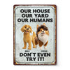 Keep Calm And Love Dogs - Dog Personalized Custom Home Decor Metal Sign - House Warming Gift For Pet Owners, Pet Lovers