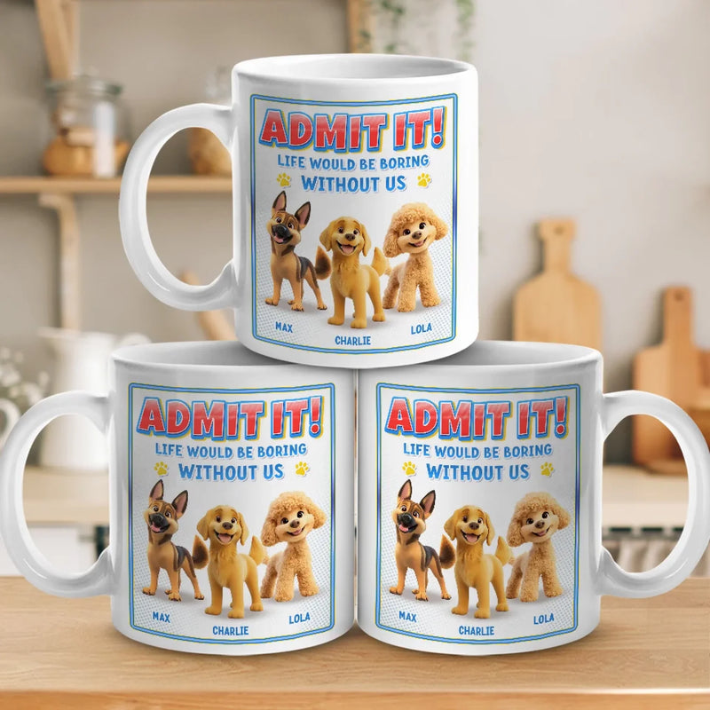 Our World Revolves Around Tiny Paws - Dog Personalized Custom Mug - Gift For Pet Owners, Pet Lovers