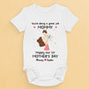 From My Tiny Hands To Your Big Heart - Family Personalized Custom Baby Onesie - Mother's Day, Baby Shower Gift, Gift For First Mom