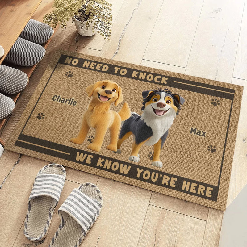 Where There Is Love, There Is A Dog - Dog Personalized Custom Home Decor Decorative Mat - House Warming Gift For Pet Owners, Pet Lovers
