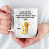 Belly Rubs Received, Love Levels Maxed Out - Dog Personalized Custom Mug - Gift For Pet Owners, Pet Lovers