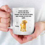 Belly Rubs Received, Love Levels Maxed Out - Dog Personalized Custom Mug - Gift For Pet Owners, Pet Lovers