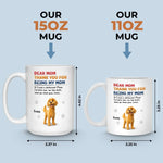 Thank You For Being Our Mom - Dog Personalized Custom Mug - Gift For Pet Owners, Pet Lovers