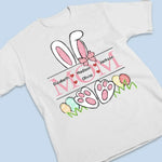 Bunny Hug Squad - Family Personalized Custom Unisex T-shirt, Premium T-shirt, Hoodie - Easter Gift For Mom, Grandma