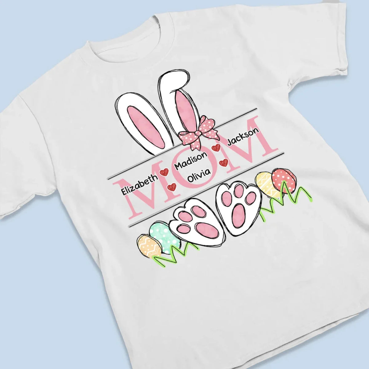 Custom Grandma Bunny Shirt: Personalized Grandkids Easter Gift