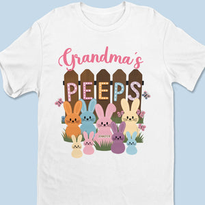 Blessed With My Peeps - Family Personalized Custom Unisex T-shirt, Premium T-shirt, Hoodie - Easter Gift For Mom, Grandma