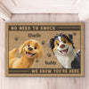 Just Enter, Our Paws Are Ready - Dog Personalized Custom Home Decor Decorative Mat - House Warming Gift For Pet Owners, Pet Lovers