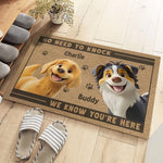 Just Enter, Our Paws Are Ready - Dog Personalized Custom Home Decor Decorative Mat - House Warming Gift For Pet Owners, Pet Lovers