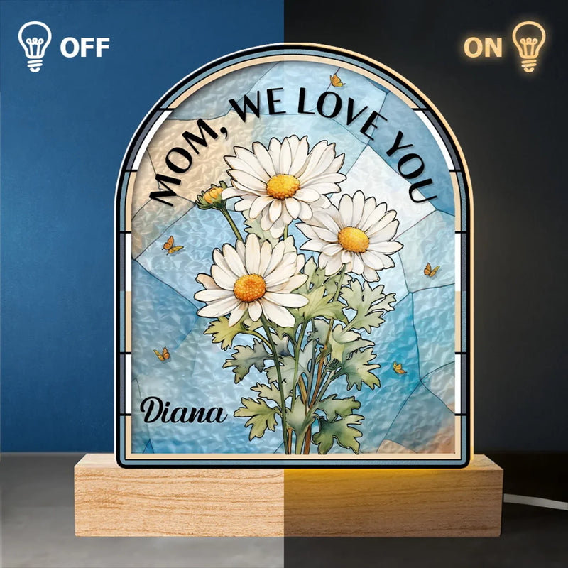 A Mother’s Love Is The Greatest Gift - Family  Personalized Custom Shaped 3D LED Light - Mother's Day, Gift For Mom