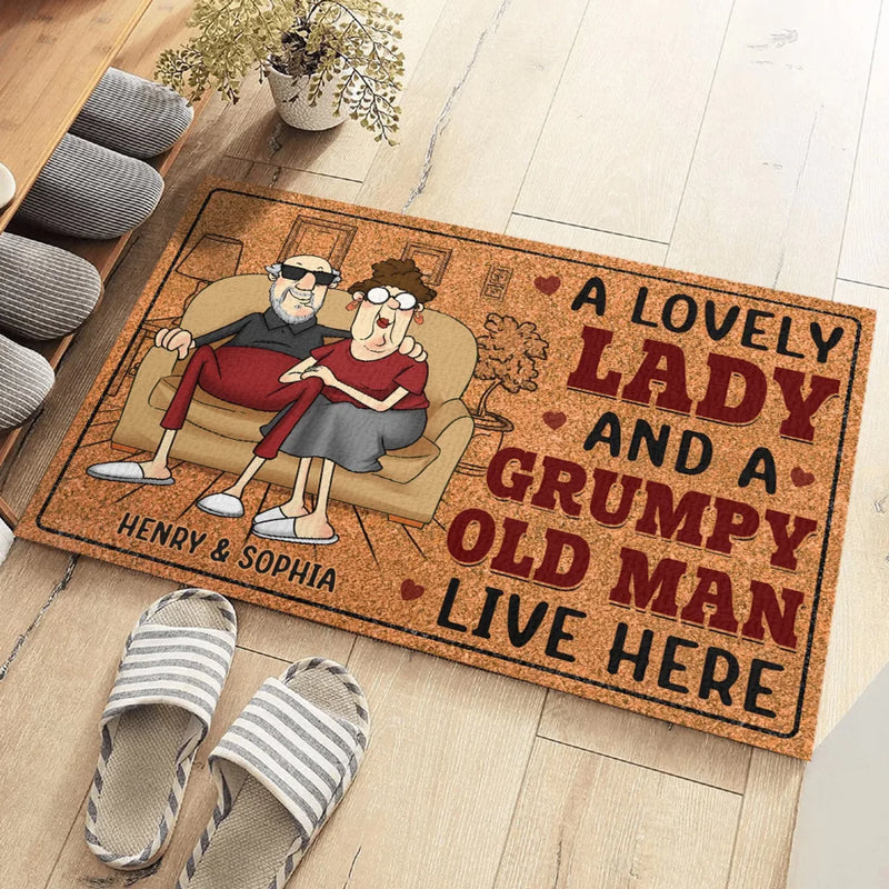 A Lifetime Of Love, Laughter - Couple Personalized Custom Home Decor Decorative Mat - House Warming Gift For Husband Wife, Anniversary