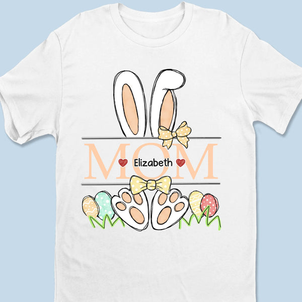Custom Grandma Bunny Shirt: Personalized Grandkids Easter Gift