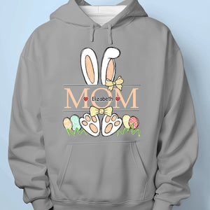 Bunny Hug Squad - Family Personalized Custom Unisex T-shirt, Premium T-shirt, Hoodie - Easter Gift For Mom, Grandma