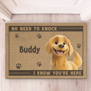 Just Enter, Our Paws Are Ready - Dog Personalized Custom Home Decor Decorative Mat - House Warming Gift For Pet Owners, Pet Lovers