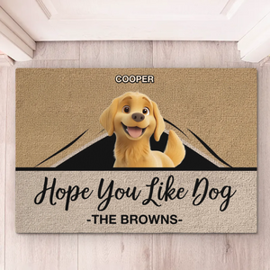 Happiness Is A Home Full Of Dogs - Dog Personalized Custom Home Decor Decorative Mat - House Warming Gift For Pet Owners, Pet Lovers