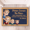 Each Child, Less Control - Family Personalized Custom Home Decor Decorative Mat - House Warming Gift For Family Members
