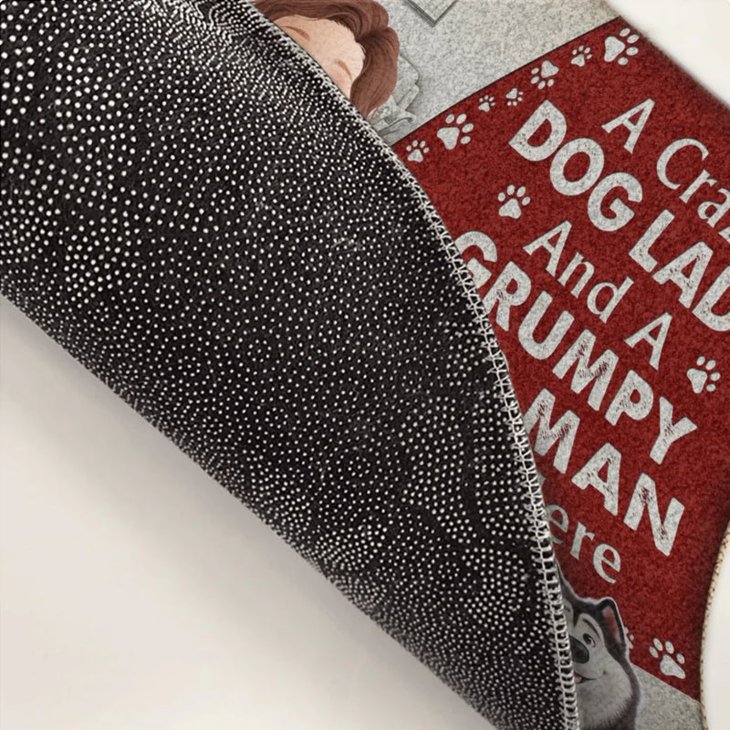 Messy Paws, Happy Hearts - Dog Personalized Custom Home Decor Decorative Mat - House Warming Gift For Pet Owners, Pet Lovers