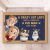 La maison est là où les miaulements se produisent - Tapis décoratif personnalisé pour chat - Cadeau de pendaison de crémaillère pour les propriétaires et les amoureux des animaux