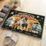 Custom Name Paw-Some Home Gifts for Dog Lovers - Personalized Doormat