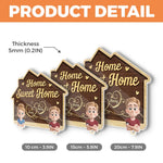 Custom Name Couple Home Decor - Personalized Acrylic Puzzle Key Holder