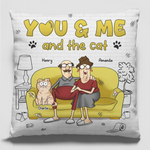 You, Me & The Cat Chaos - Cat Personalized Custom Pillow - Gift For Pet Owners, Pet Lovers