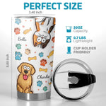 Custom Pet Name Dog and Cat Gifts for Pet Lovers - Personalized Tumbler