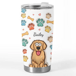 Custom Pet Name Dog and Cat Gifts for Pet Lovers - Personalized Tumbler