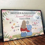 Mom Makes The World Shine - Family Personalized Custom Horizontal Poster - Mother's Day, Gift For Mom, Daughter