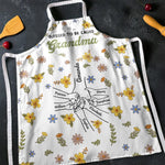 Cooking With Love & Grandkids - Family Personalized Custom Apron - Mother's Day, Gift For Grandma