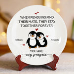 You Are My Forever Mate - Couple Personalized Custom Ceramic Plate - Gift For Husband Wife, Anniversary