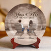 Side By Side, We’re Unstoppable - Couple Personalized Custom Ceramic Plate - Gift For Husband Wife, Anniversary
