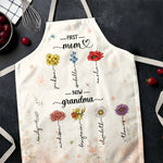 Generations Of Love, Forever Strong - Family Personalized Custom Apron - Mother's Day, Gift For Mom, Grandma