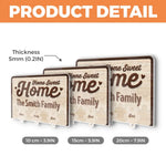 Home Sweet Home, Forever Loved - Family Personalized Custom Acrylic Puzzle Key Holder - House Warming Gift For Family
