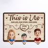This Is Us - Family Personalized Custom Acrylic Puzzle Key Holder - House Warming Gift For Family Members