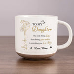 The Best Love Is A Mother’s Love - Family Personalized Custom Printed Pottery Mug - Mother's Day, Gift For Daughter, Mom