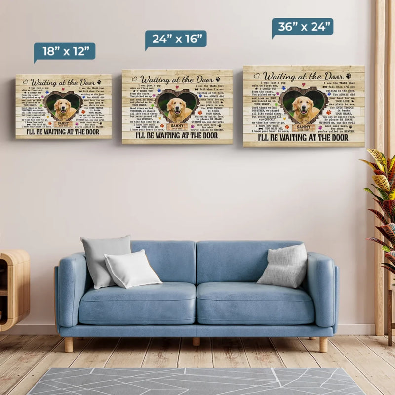 Custom Photo Run Free, My Sweet Friend - Memorial Personalized Custom Horizontal Canvas - Sympathy Gift For Pet Owners, Pet Lovers