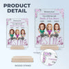 Together, Always Stronger - Bestie Personalized Custom Rectangle Shaped Acrylic Plaque - Gift For Best Friends, BFF, Sisters