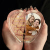 Custom Photo Next To You Is My Favorite Place - Couple Personalized Custom 3D Crystal Heart Shaped - Gift For Husband Wife, Anniversary