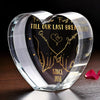 From The Moment We Met, Forever Together - Couple Personalized Custom 3D Crystal Heart Shaped - Gift For Husband Wife, Anniversary
